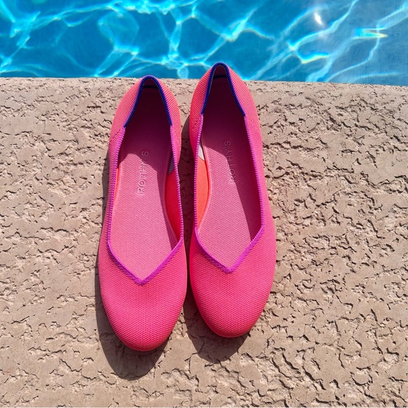 Rothy’s Tropical Pink 10.5 Round Toe Flats - Picture 6 of 7